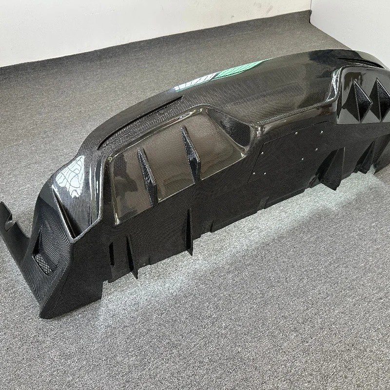 Topcar Style Carbon Fiber Rear Lip Diffuser Wide Body Expansion Kit for  Model X Modified Version